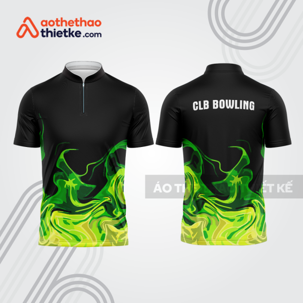Mẫu thiết kế áo khóa kéo đồng phục CLB bowling bl144
