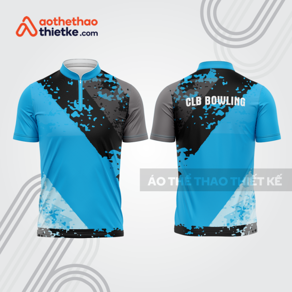 Mẫu thiết kế áo khóa kéo đồng phục CLB bowling bl146