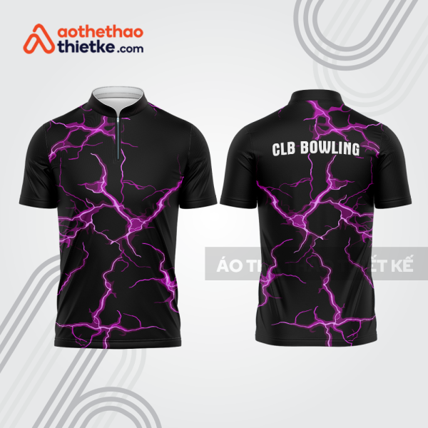 Mẫu thiết kế áo khóa kéo đồng phục CLB bowling bl149