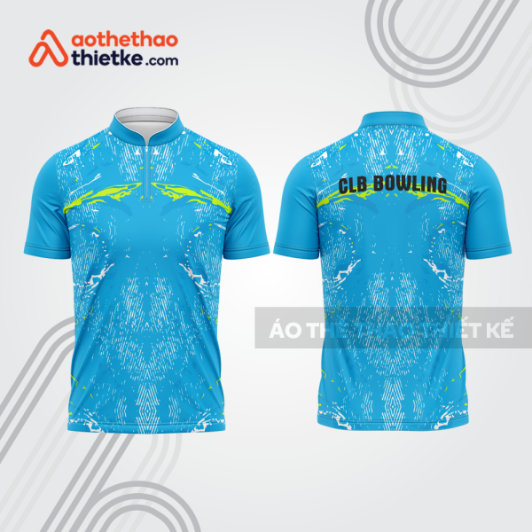 Mẫu thiết kế áo khóa kéo đồng phục CLB bowling bl155
