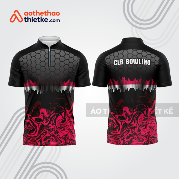 Mẫu thiết kế áo khóa kéo đồng phục CLB bowling bl156