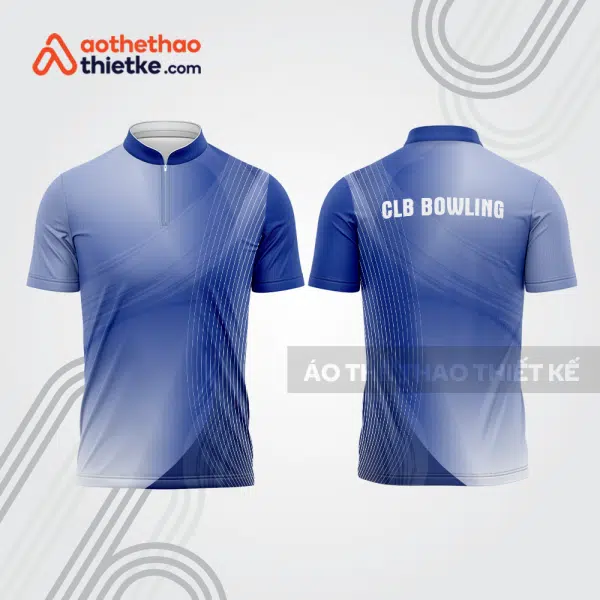 Mẫu thiết kế áo khóa kéo đồng phục CLB bowling bl158
