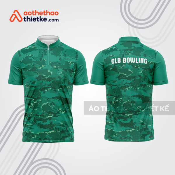 Mẫu thiết kế áo khóa kéo đồng phục CLB bowling bl163