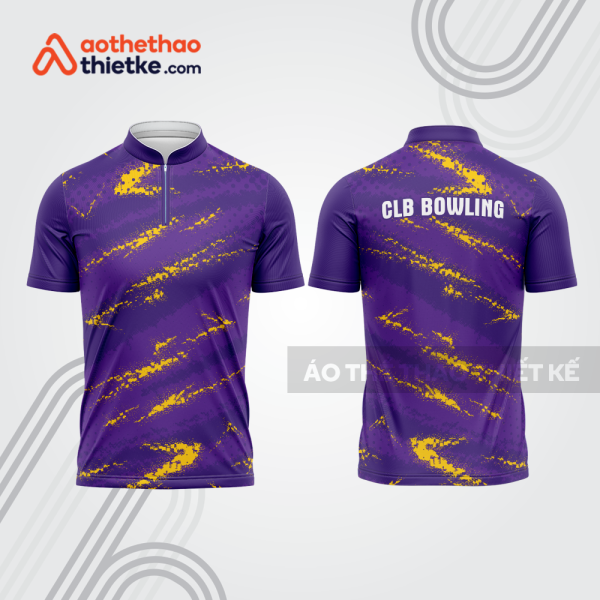 Mẫu thiết kế áo khóa kéo đồng phục CLB bowling bl167