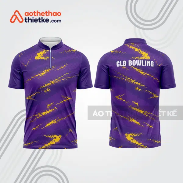 Mẫu thiết kế áo khóa kéo đồng phục CLB bowling bl167