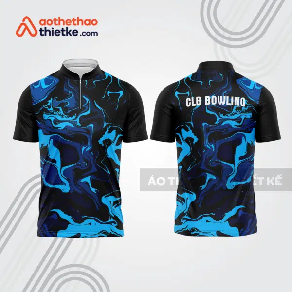 Mẫu thiết kế áo khóa kéo đồng phục CLB bowling bl168