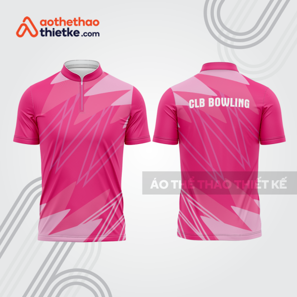 Mẫu thiết kế áo khóa kéo đồng phục CLB bowling bl170