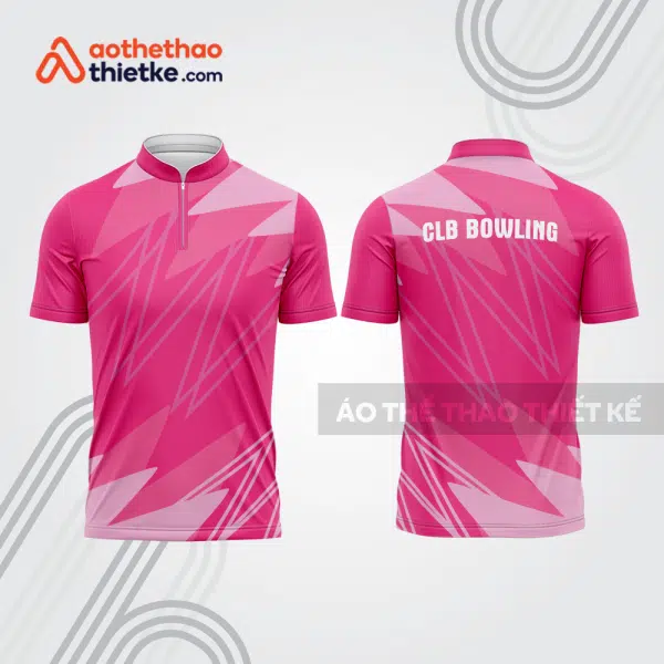 Mẫu thiết kế áo khóa kéo đồng phục CLB bowling bl170