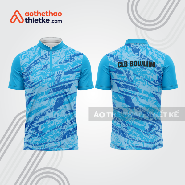 Mẫu thiết kế áo khóa kéo đồng phục CLB bowling bl173