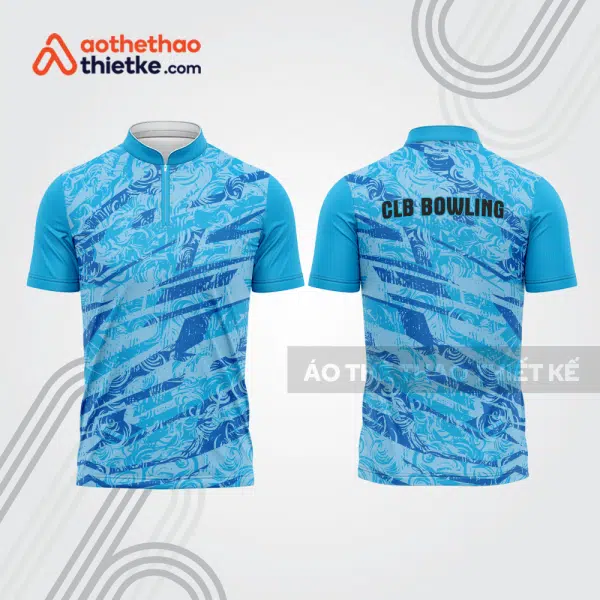 Mẫu thiết kế áo khóa kéo đồng phục CLB bowling bl173