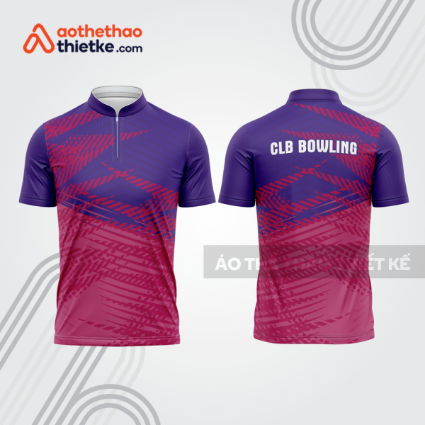 Mẫu thiết kế áo khóa kéo đồng phục CLB bowling bl175