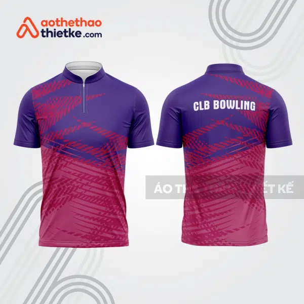 Mẫu thiết kế áo khóa kéo đồng phục CLB bowling bl175
