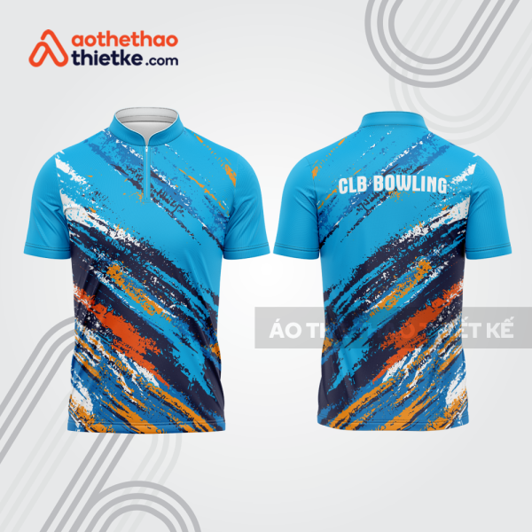 Mẫu thiết kế áo khóa kéo đồng phục CLB bowling bl177