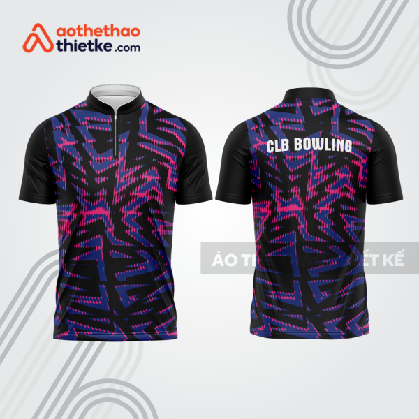 Mẫu thiết kế áo khóa kéo đồng phục CLB bowling bl178