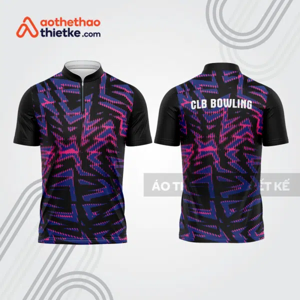 Mẫu thiết kế áo khóa kéo đồng phục CLB bowling bl178