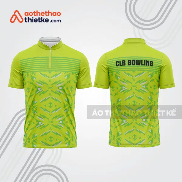 Mẫu thiết kế áo khóa kéo đồng phục CLB bowling bl180