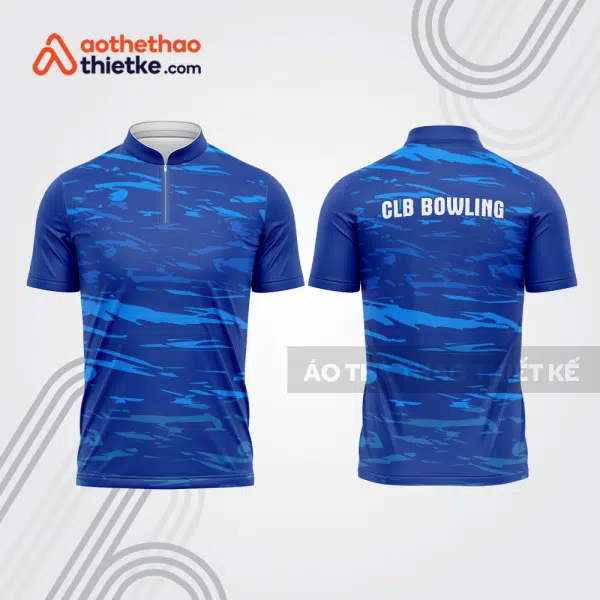 Mẫu thiết kế áo khóa kéo đồng phục CLB bowling bl183