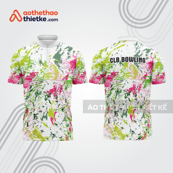 Mẫu thiết kế áo khóa kéo đồng phục CLB bowling bl185