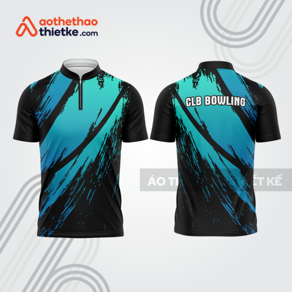 Mẫu thiết kế áo khóa kéo đồng phục CLB bowling bl187