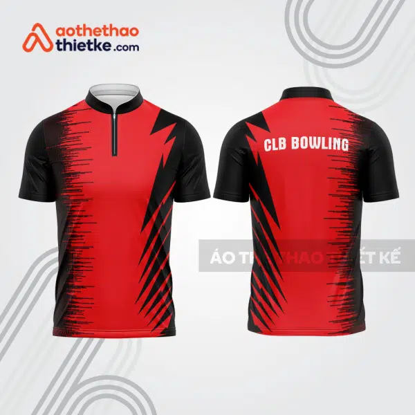 Mẫu thiết kế áo khóa kéo đồng phục CLB bowling bl188