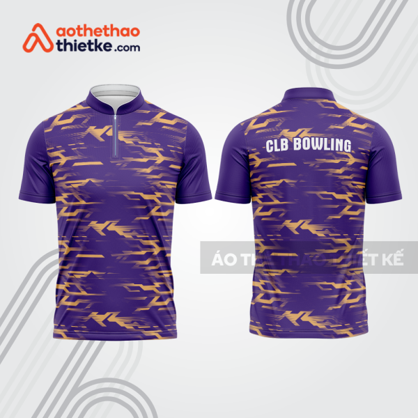 Mẫu thiết kế áo khóa kéo đồng phục CLB bowling bl189
