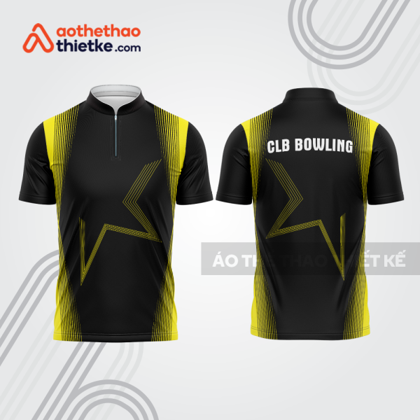 Mẫu thiết kế áo khóa kéo đồng phục CLB bowling bl190