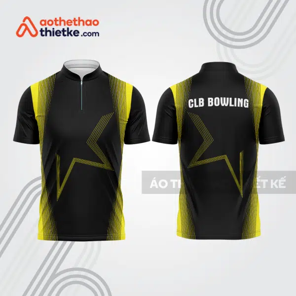 Mẫu thiết kế áo khóa kéo đồng phục CLB bowling bl190