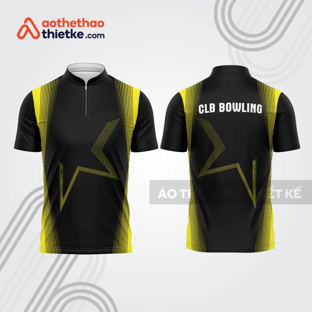 Mẫu thiết kế áo khóa kéo đồng phục CLB bowling bl190