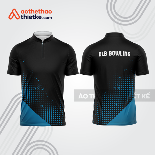 Mẫu thiết kế áo khóa kéo đồng phục CLB bowling bl193