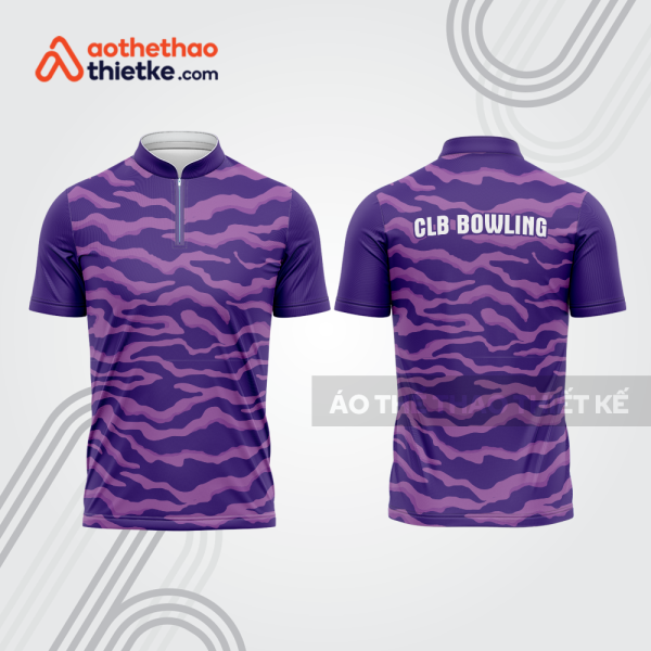 Mẫu thiết kế áo khóa kéo đồng phục CLB bowling bl198