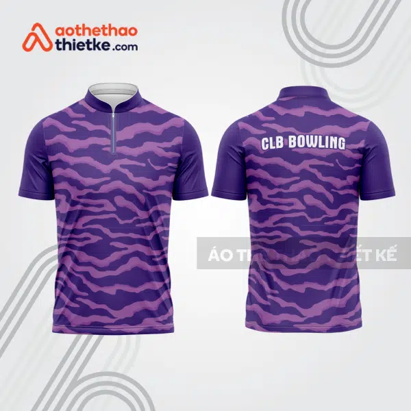 Mẫu thiết kế áo khóa kéo đồng phục CLB bowling bl198