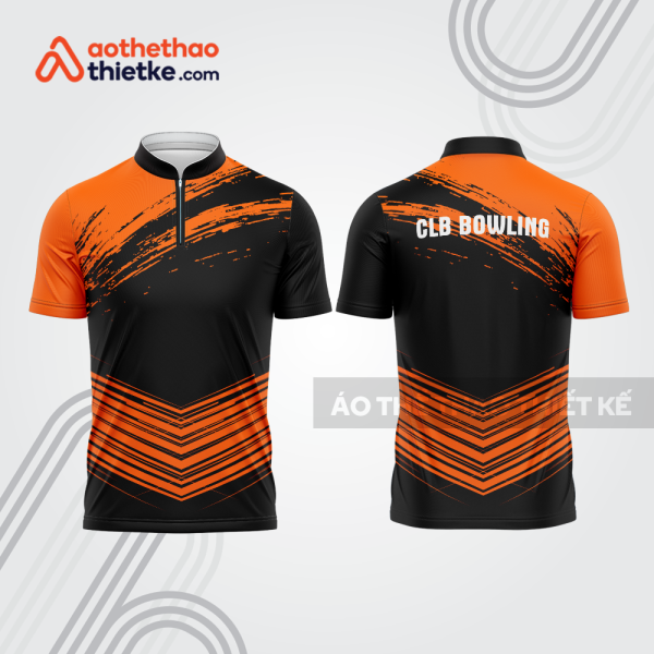 Mẫu thiết kế áo khóa kéo đồng phục CLB bowling bl199