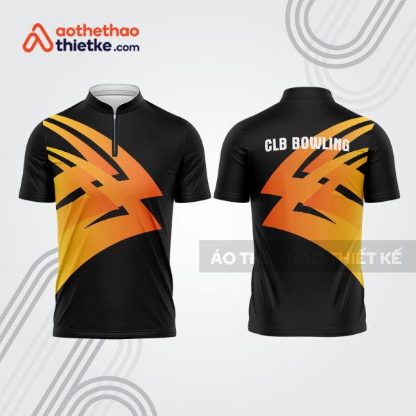 Mẫu thiết kế áo khóa kéo đồng phục CLB bowling bl204