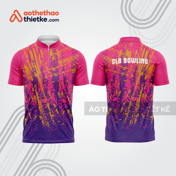 Mẫu thiết kế áo khóa kéo đồng phục CLB bowling bl206