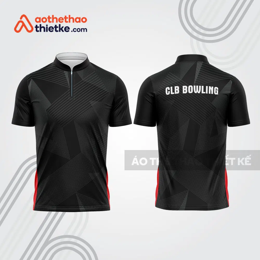 Mẫu thiết kế áo khóa kéo đồng phục CLB bowling bl210