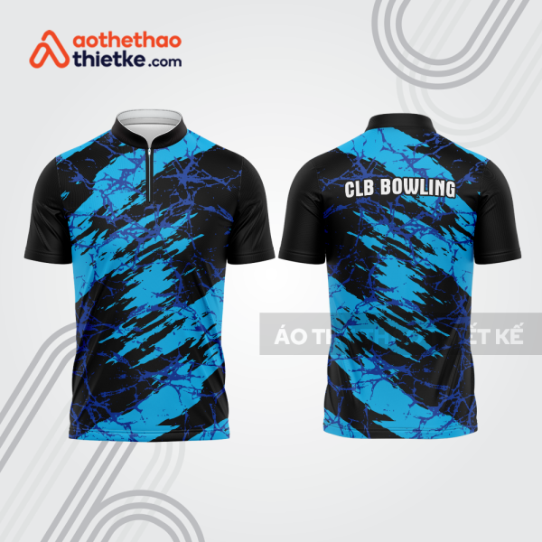 Mẫu thiết kế áo khóa kéo đồng phục CLB bowling bl213