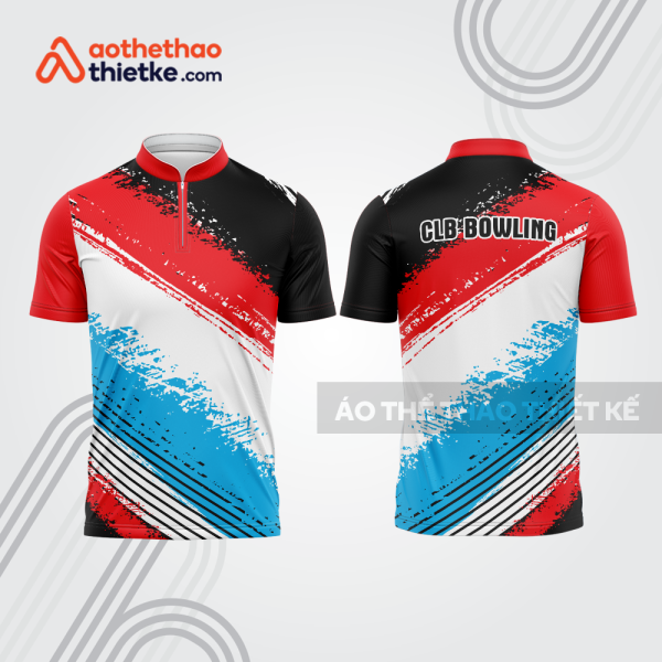 Mẫu thiết kế áo khóa kéo đồng phục CLB bowling bl215