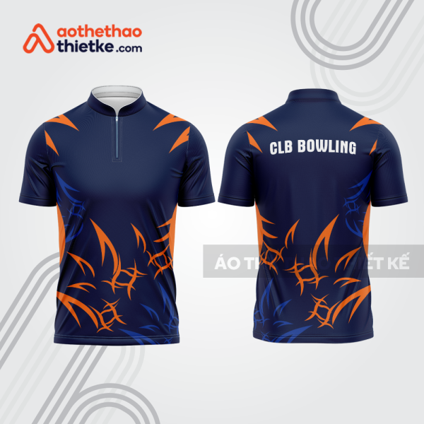 Mẫu thiết kế áo khóa kéo đồng phục CLB bowling bl216