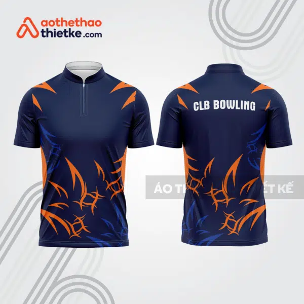 Mẫu thiết kế áo khóa kéo đồng phục CLB bowling bl216