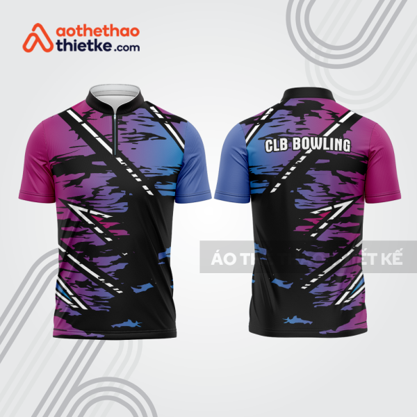 Mẫu thiết kế áo khóa kéo đồng phục CLB bowling bl217