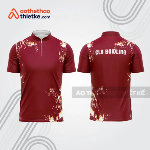 Mẫu thiết kế áo khóa kéo đồng phục CLB bowling bl223