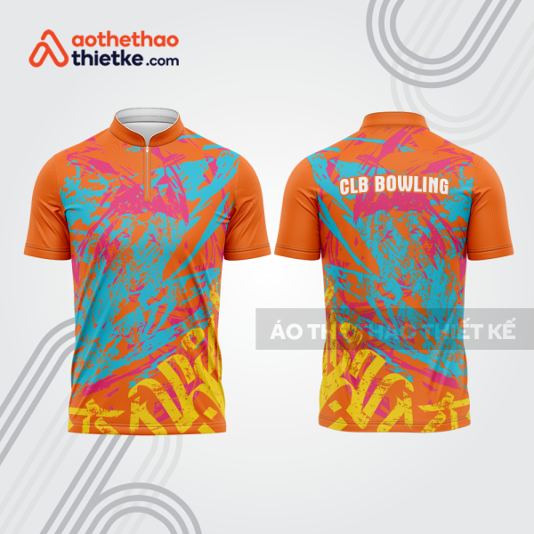 Mẫu thiết kế áo khóa kéo đồng phục CLB bowling bl234