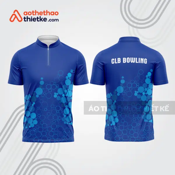 Mẫu thiết kế áo khóa kéo đồng phục CLB bowling bl236