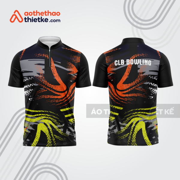 Mẫu thiết kế áo khóa kéo đồng phục CLB bowling bl238