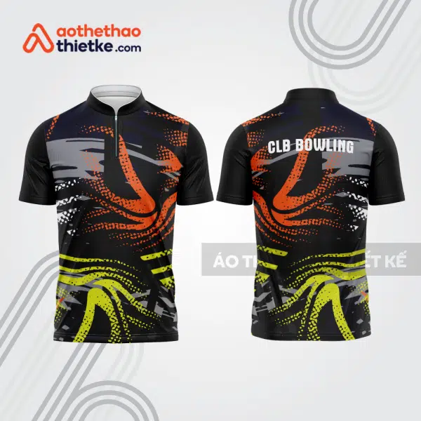 Mẫu thiết kế áo khóa kéo đồng phục CLB bowling bl238
