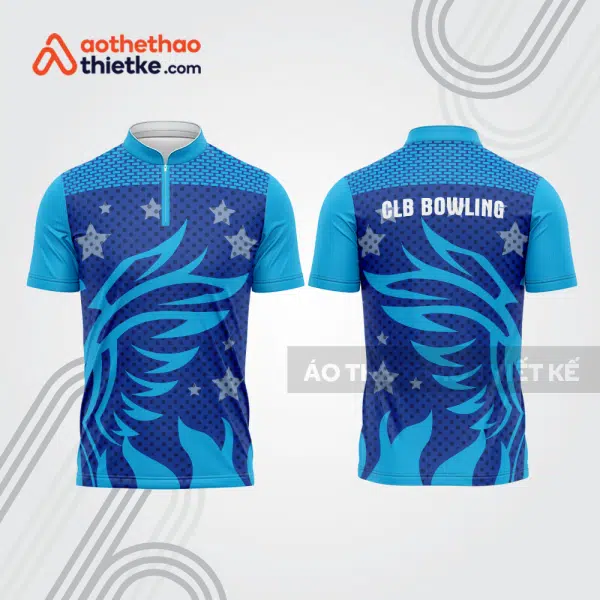 Mẫu thiết kế áo khóa kéo đồng phục CLB bowling bl241Áo Bowling Màu