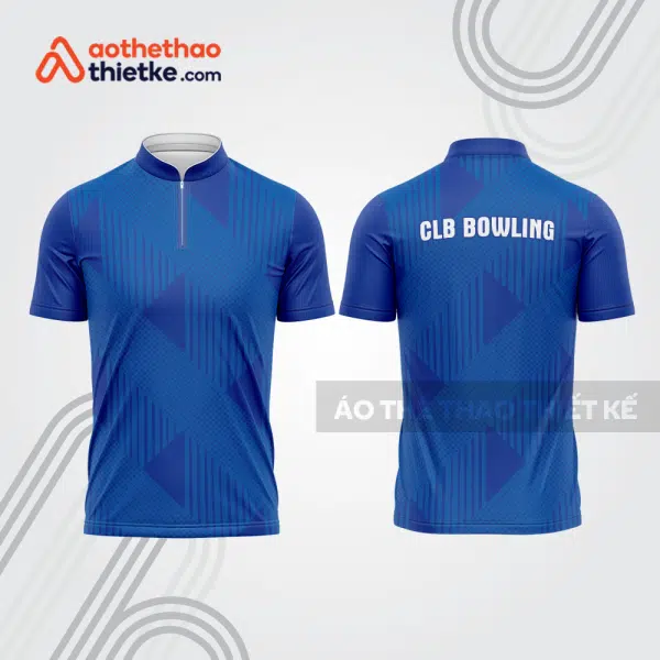 Mẫu thiết kế áo khóa kéo đồng phục CLB bowling bl244