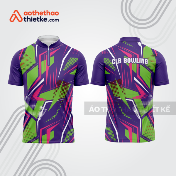Mẫu thiết kế áo khóa kéo đồng phục CLB bowling bl245