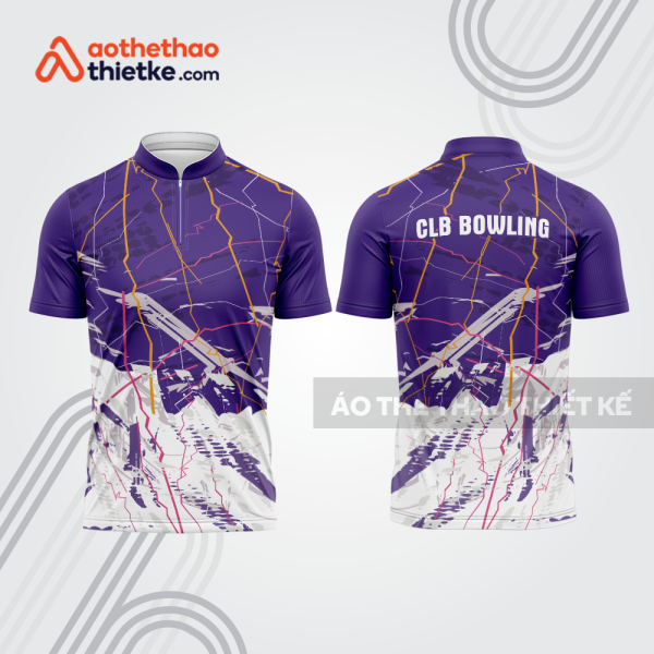 Mẫu thiết kế áo khóa kéo đồng phục CLB bowling bl249