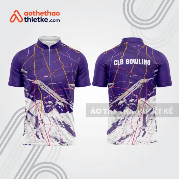 Mẫu thiết kế áo khóa kéo đồng phục CLB bowling bl249